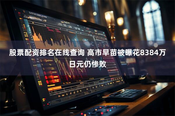 股票配资排名在线查询 高市早苗被曝花8384万日元仍惨败