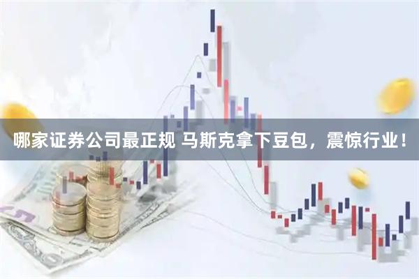 哪家证券公司最正规 马斯克拿下豆包，震惊行业！